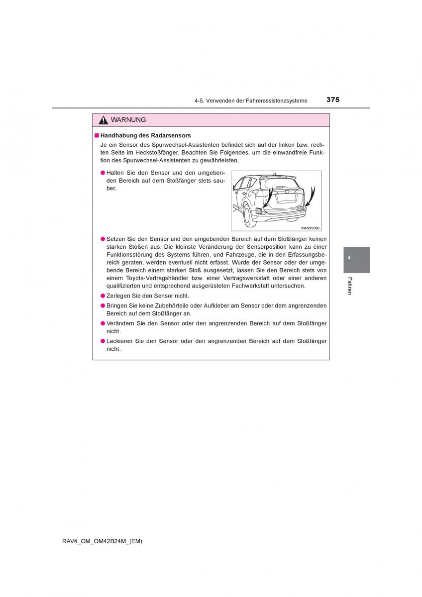 Toyota RAV4 IV 4 Handbuch / page 375