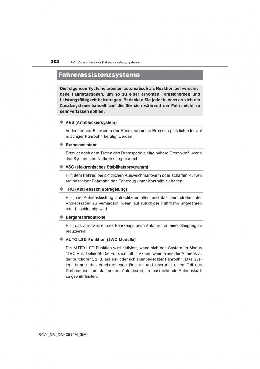 Toyota RAV4 IV 4 Handbuch / page 382