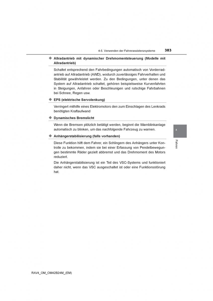 Toyota RAV4 IV 4 Handbuch / page 383