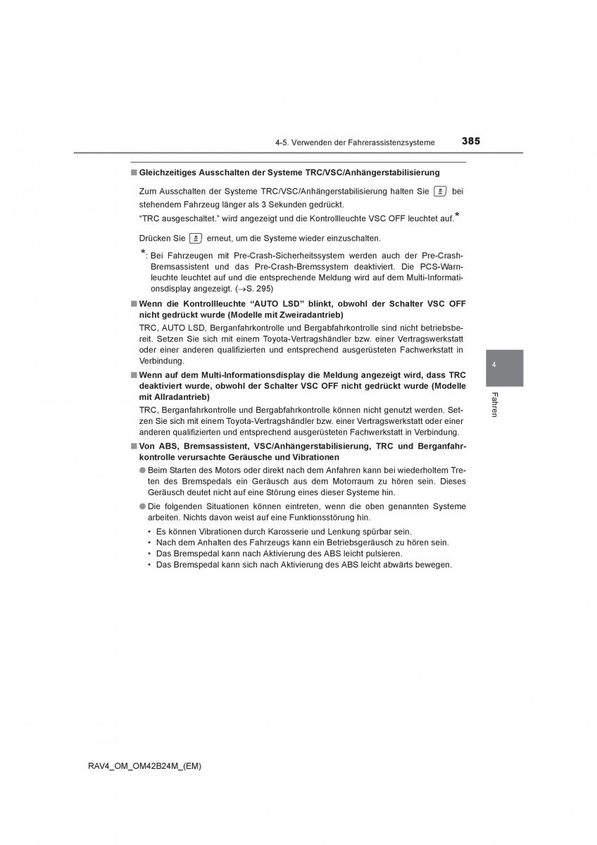 Toyota RAV4 IV 4 Handbuch / page 385