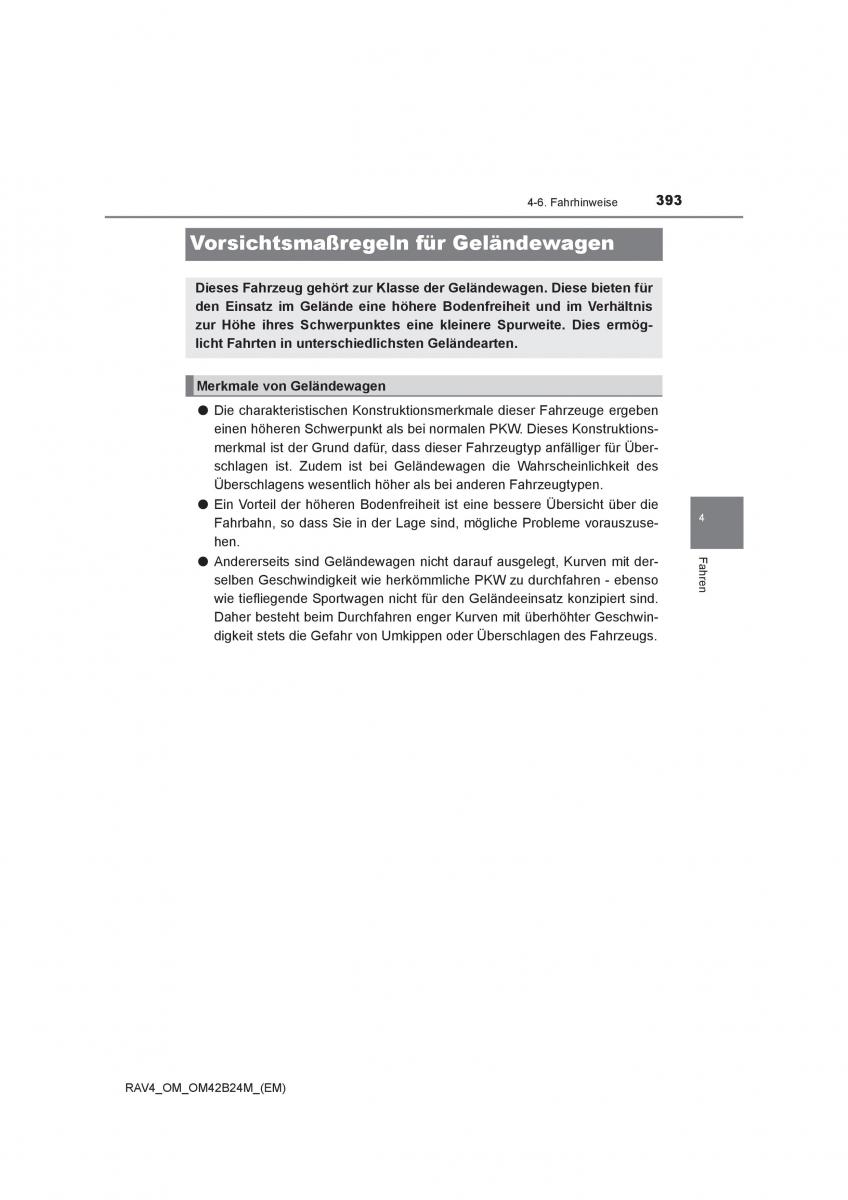 Toyota RAV4 IV 4 Handbuch / page 393
