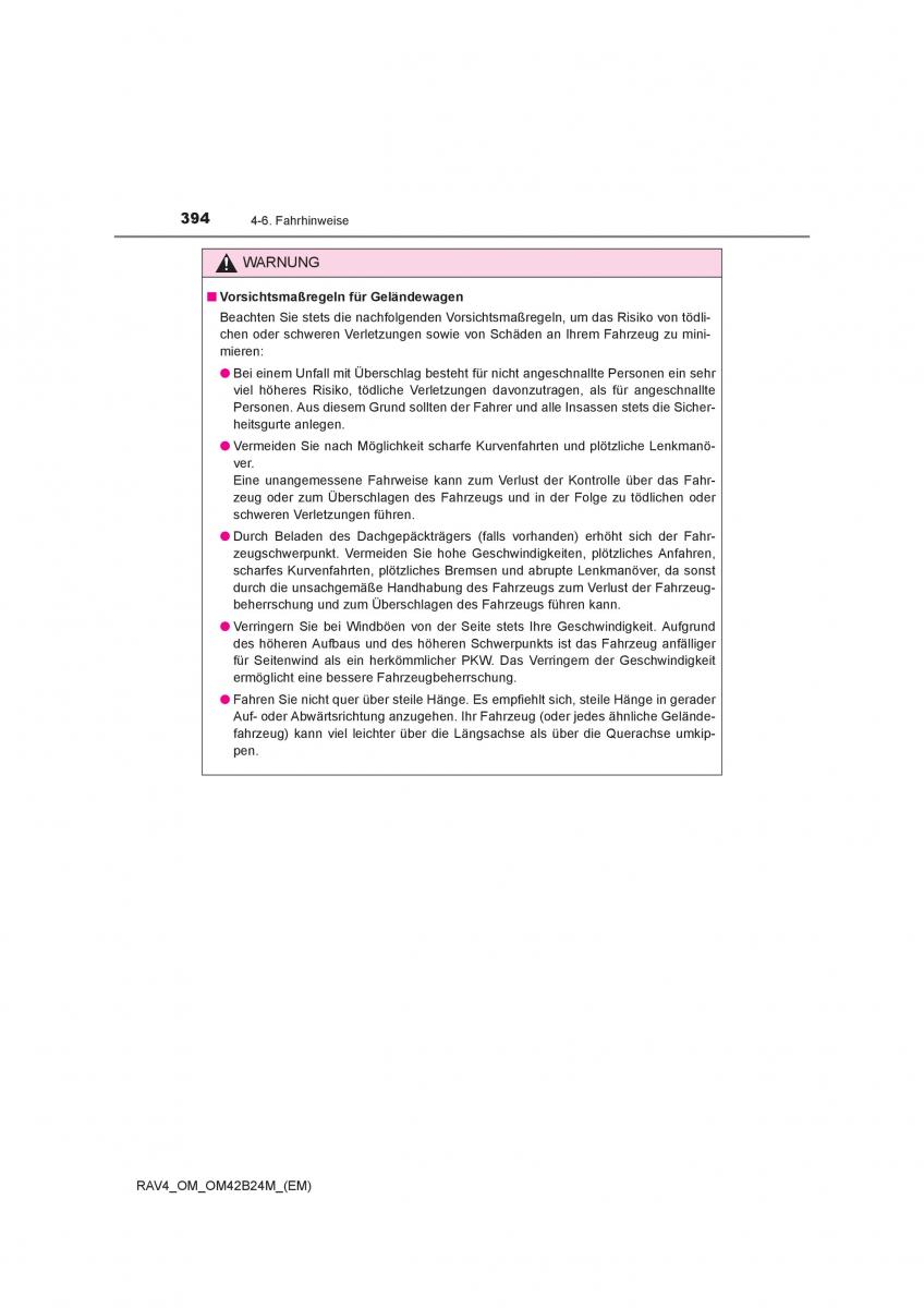 Toyota RAV4 IV 4 Handbuch / page 394