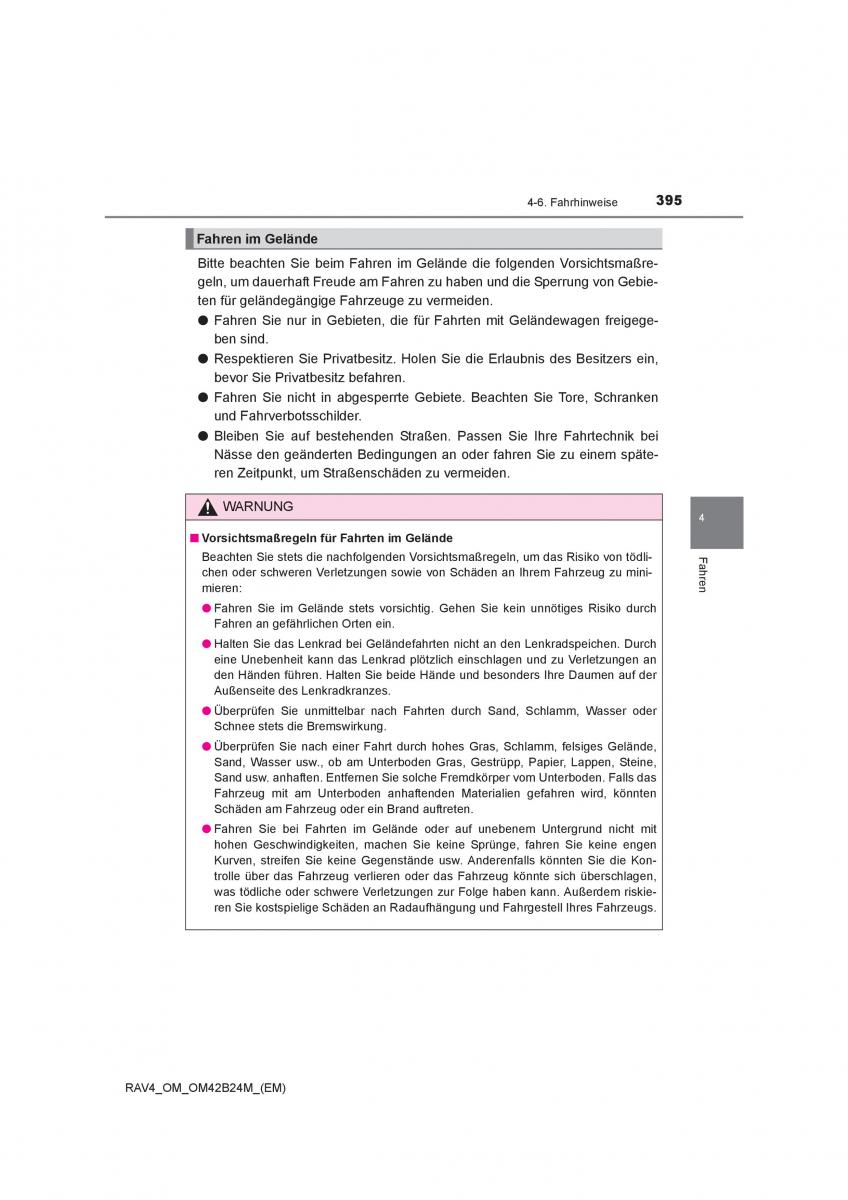 Toyota RAV4 IV 4 Handbuch / page 395