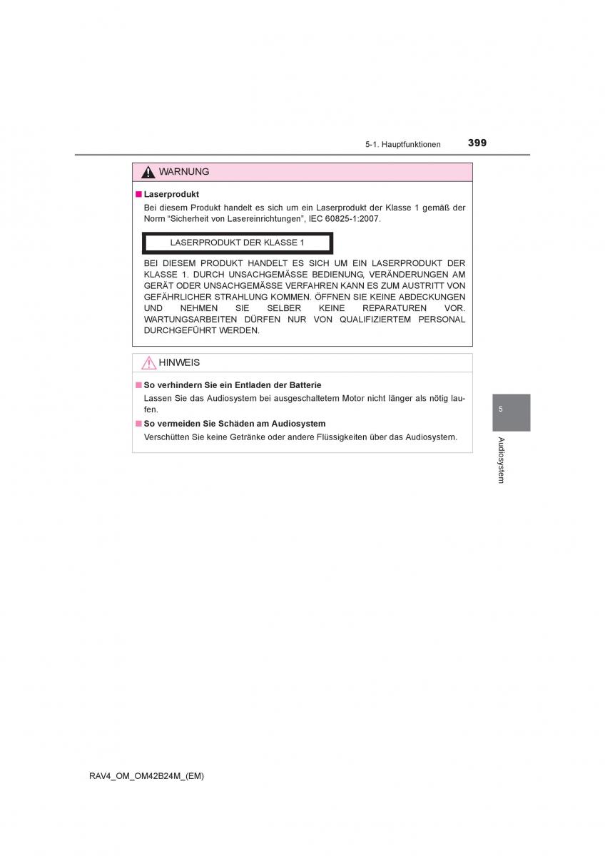 Toyota RAV4 IV 4 Handbuch / page 399