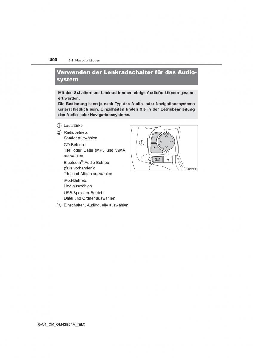 Toyota RAV4 IV 4 Handbuch / page 400