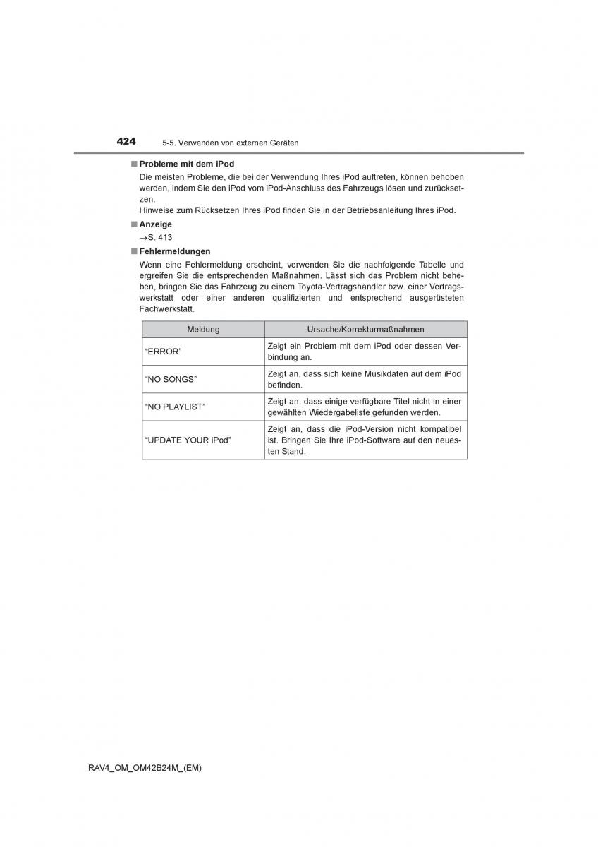 Toyota RAV4 IV 4 Handbuch / page 424