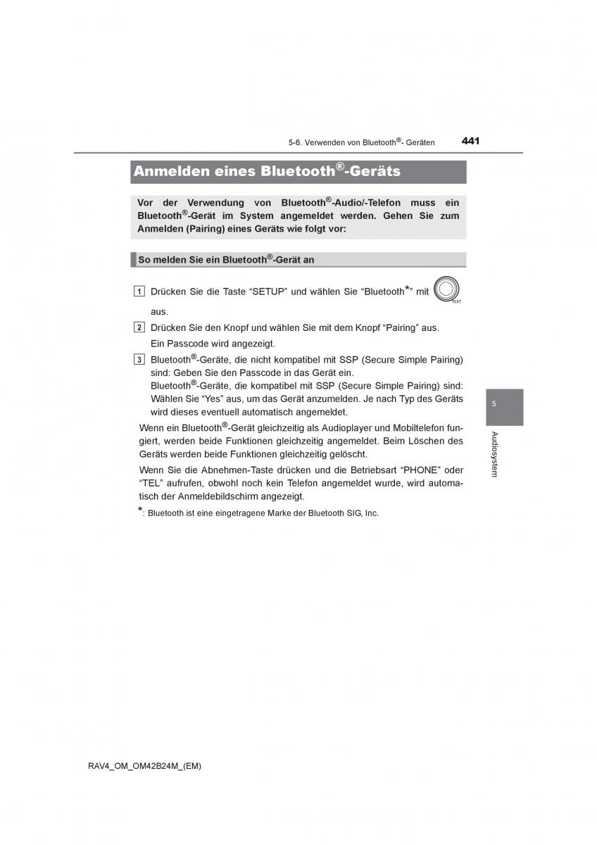 Toyota RAV4 IV 4 Handbuch / page 441