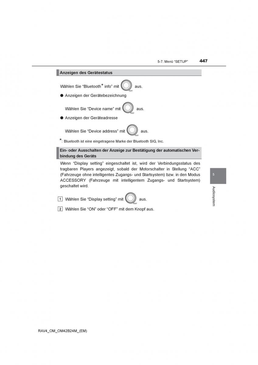 Toyota RAV4 IV 4 Handbuch / page 447
