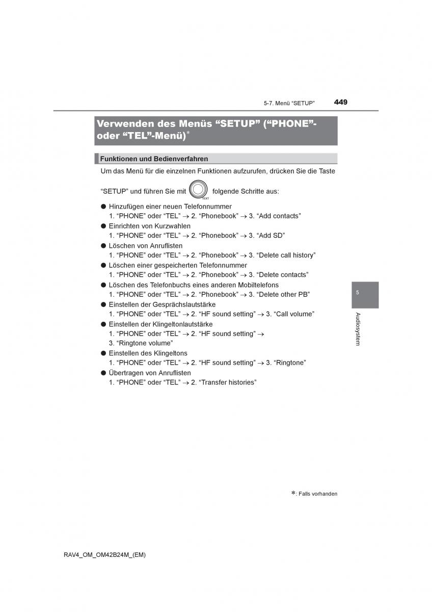 Toyota RAV4 IV 4 Handbuch / page 449