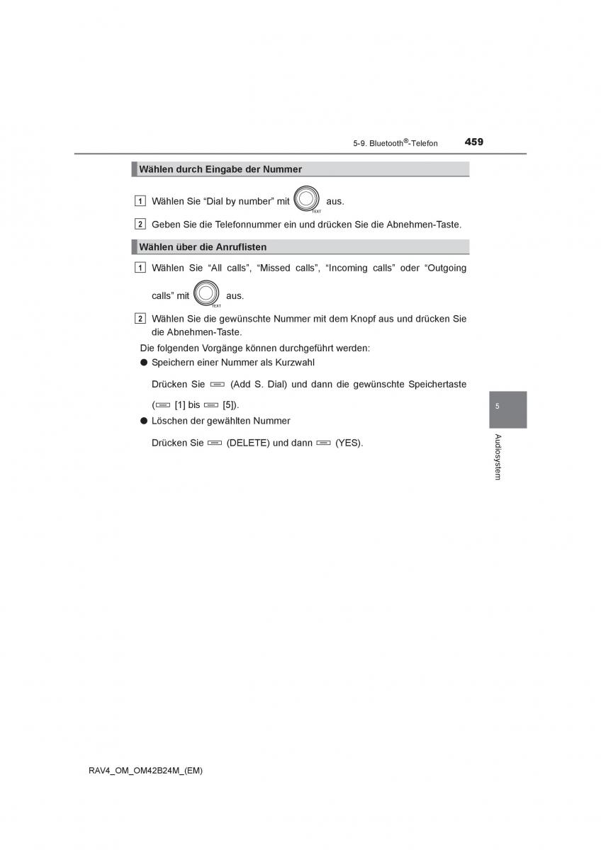 Toyota RAV4 IV 4 Handbuch / page 459