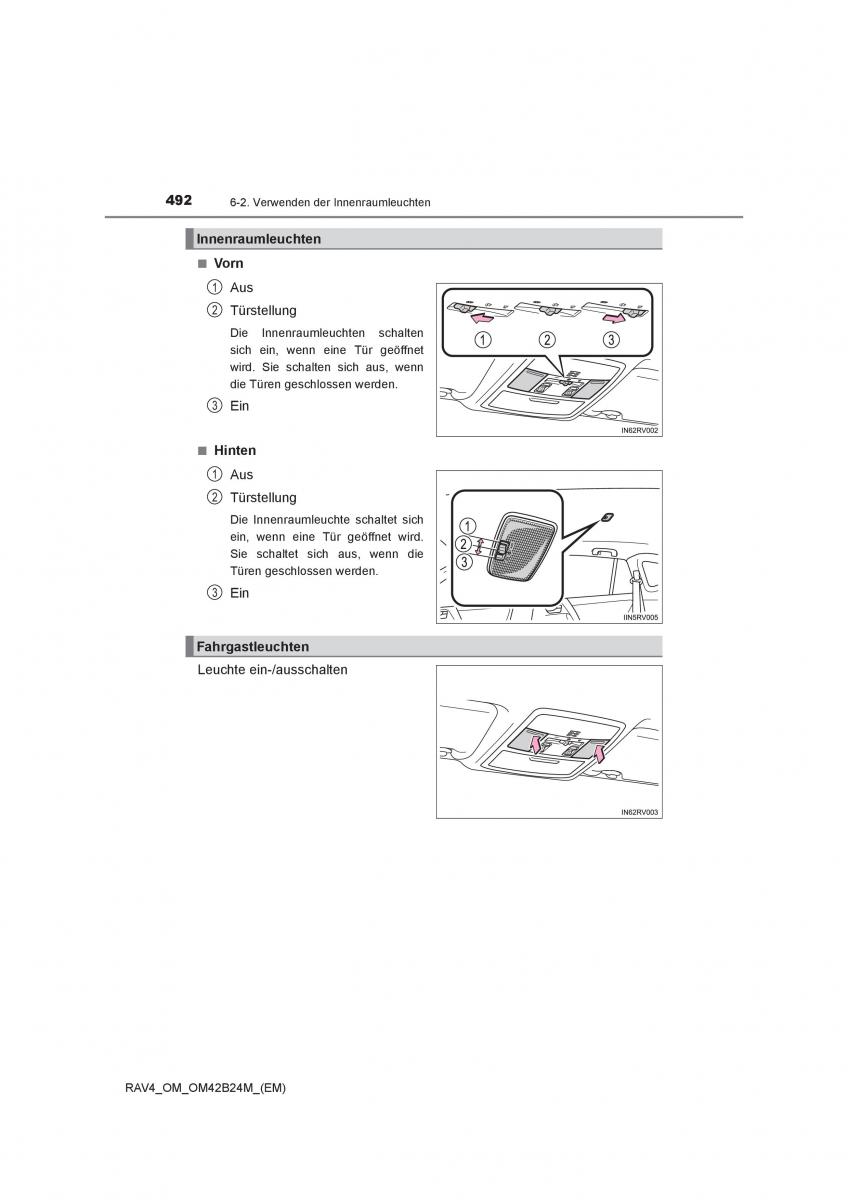 Toyota RAV4 IV 4 Handbuch / page 492