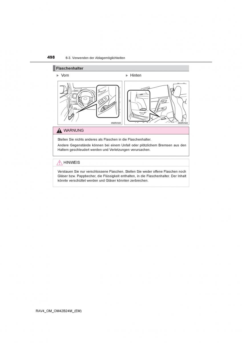 Toyota RAV4 IV 4 Handbuch / page 498
