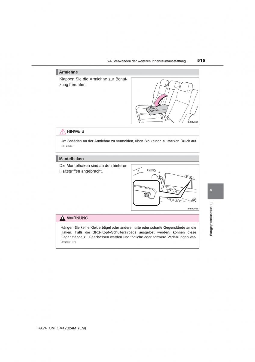 Toyota RAV4 IV 4 Handbuch / page 515