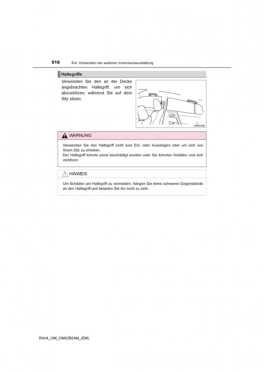 Toyota RAV4 IV 4 Handbuch / page 516