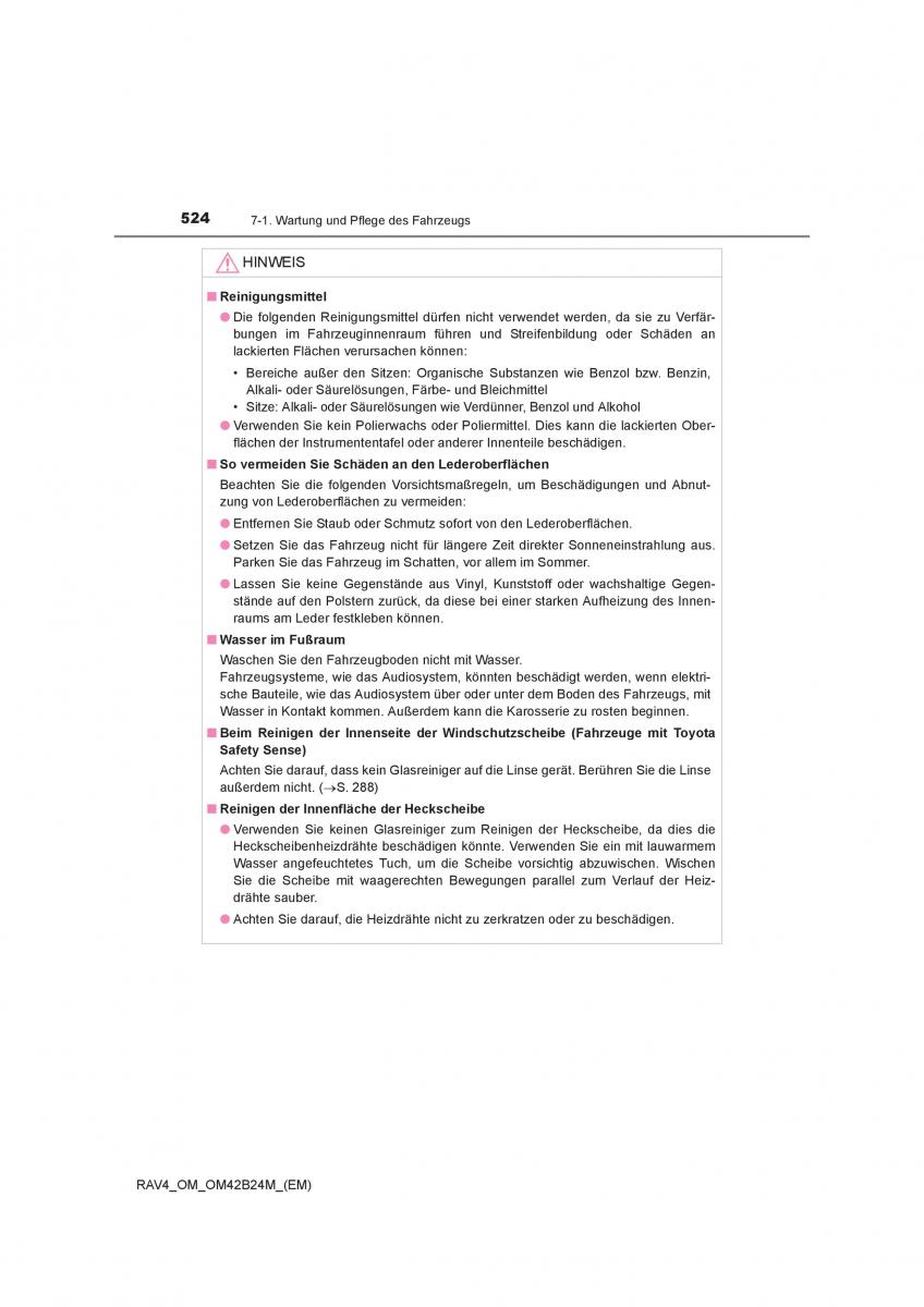 Toyota RAV4 IV 4 Handbuch / page 524