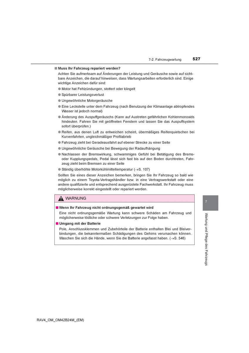 Toyota RAV4 IV 4 Handbuch / page 527