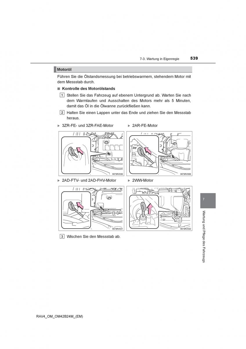Toyota RAV4 IV 4 Handbuch / page 539