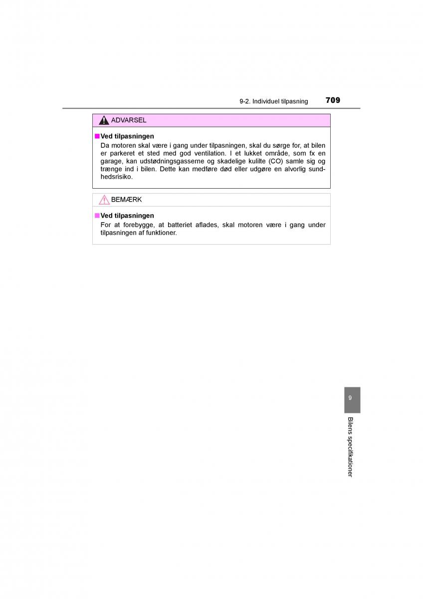 Toyota RAV4 IV 4 Bilens instruktionsbog / page 709