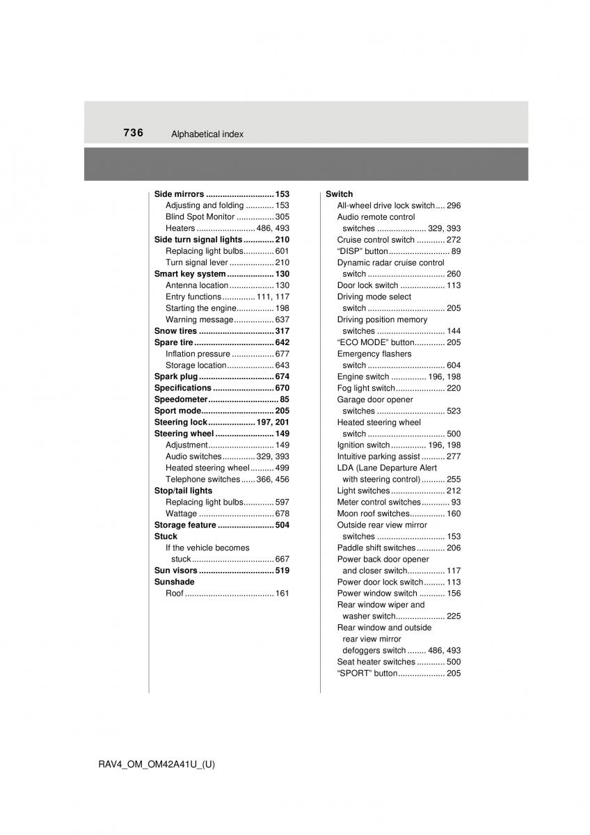 manual  Toyota RAV4 IV 4 owners manual / page 736