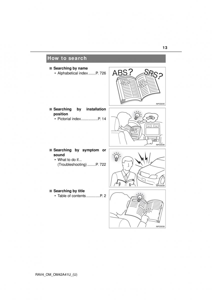 manual  Toyota RAV4 IV 4 owners manual / page 13