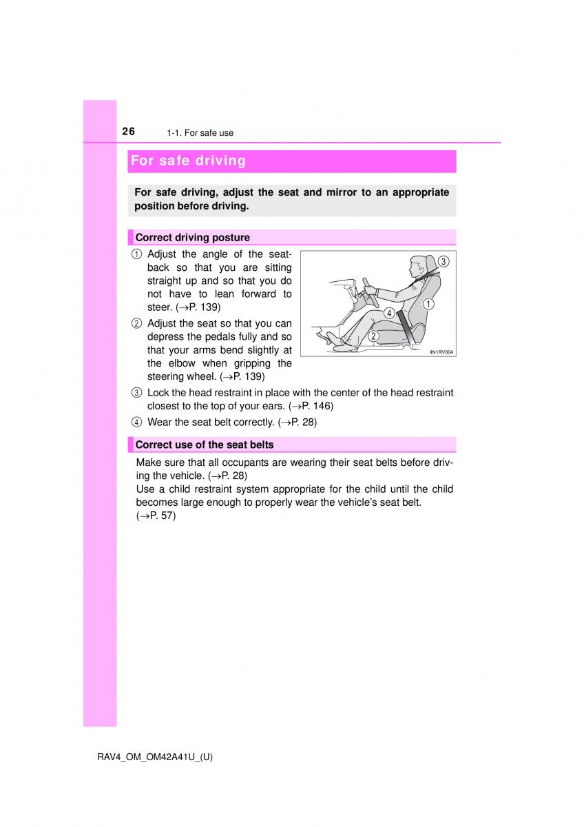 Toyota RAV4 IV 4 owners manual / page 26