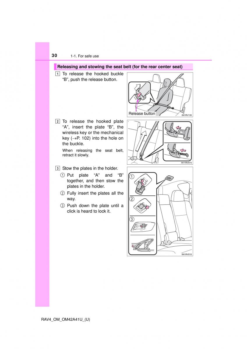 Toyota RAV4 IV 4 owners manual / page 30