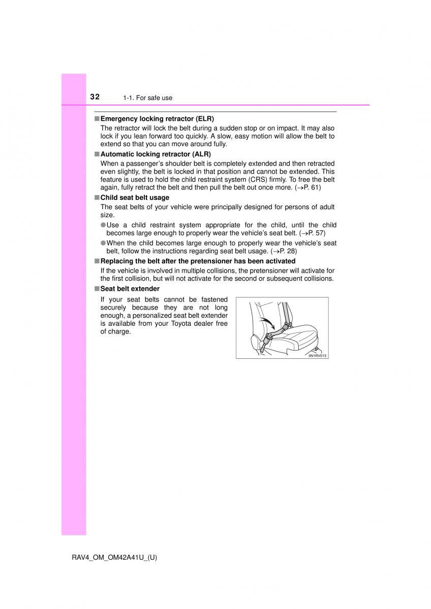 Toyota RAV4 IV 4 owners manual / page 32