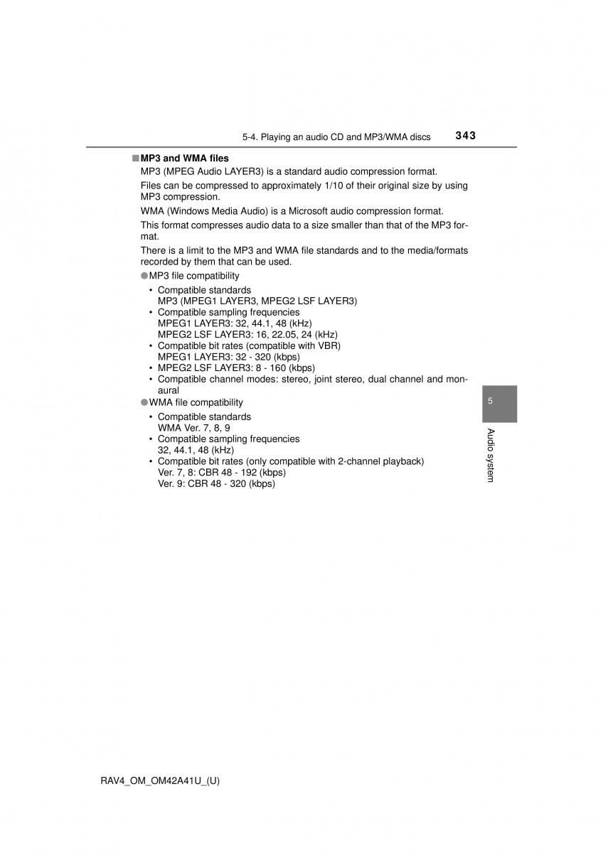 Toyota RAV4 IV 4 owners manual / page 343