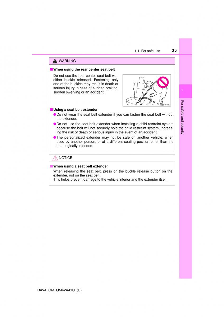 Toyota RAV4 IV 4 owners manual / page 35
