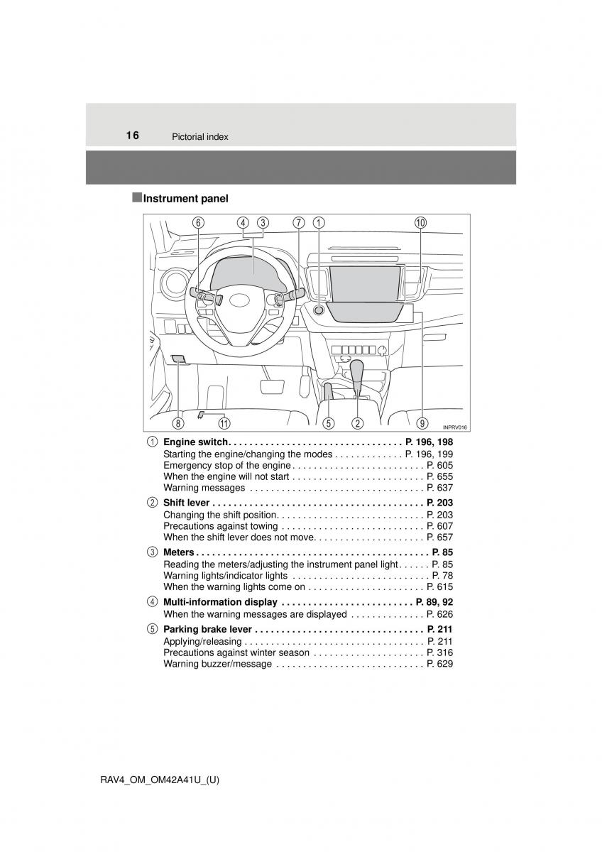 Toyota RAV4 IV 4 owners manual / page 16