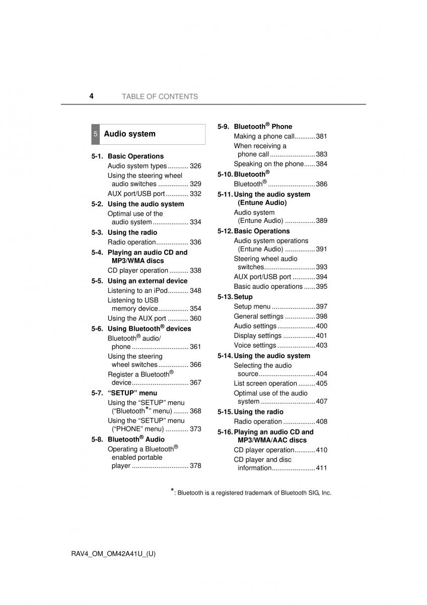 Toyota RAV4 IV 4 owners manual / page 4