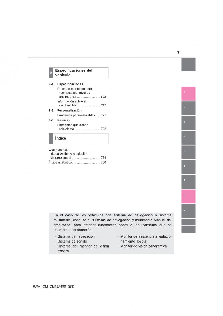 manual  Toyota RAV4 IV 4 manual del propietario / page 7