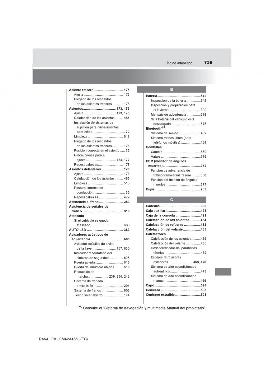 manual  Toyota RAV4 IV 4 manual del propietario / page 739