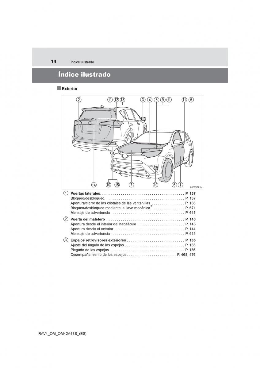 manual  Toyota RAV4 IV 4 manual del propietario / page 14