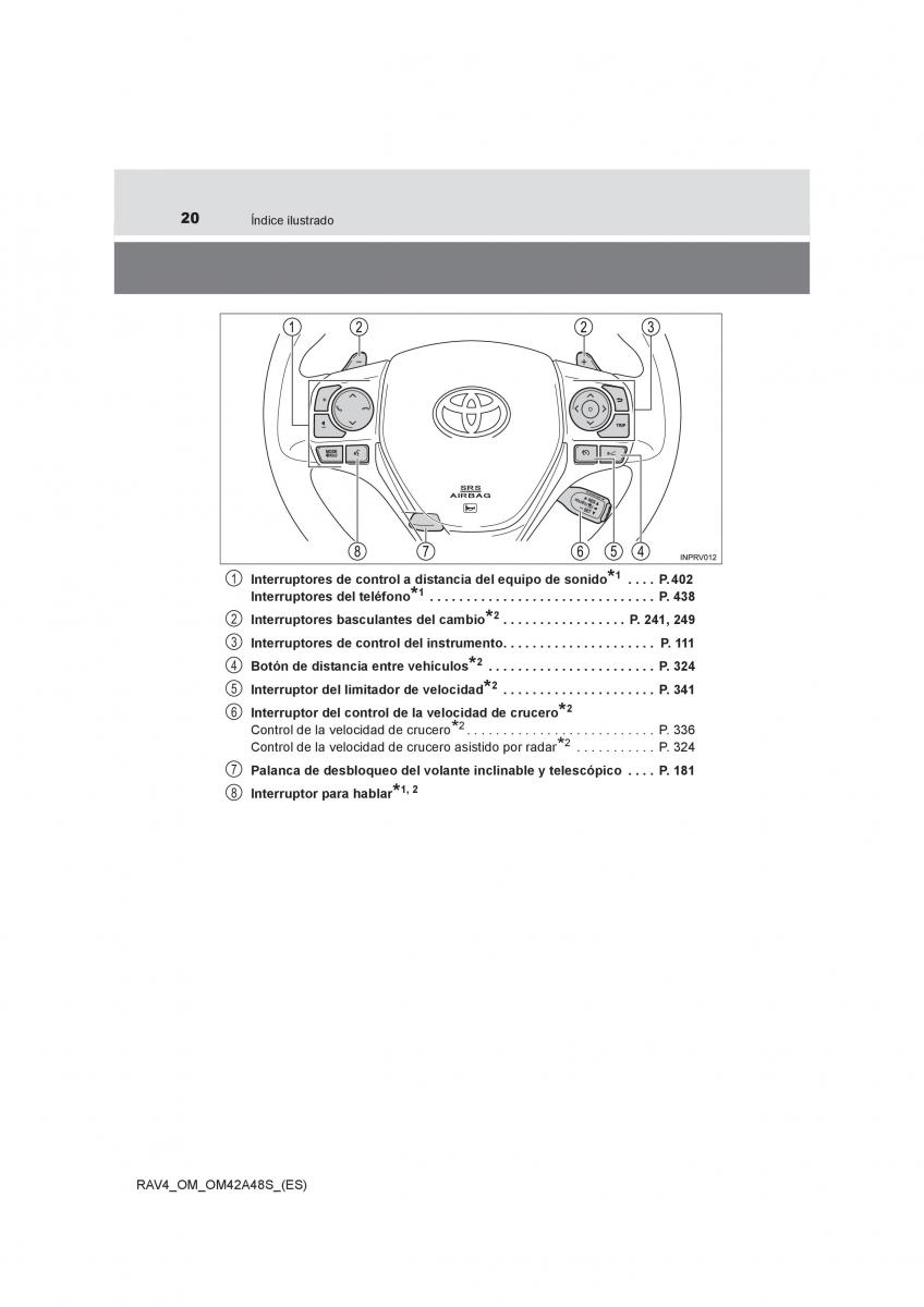 manual  Toyota RAV4 IV 4 manual del propietario / page 20