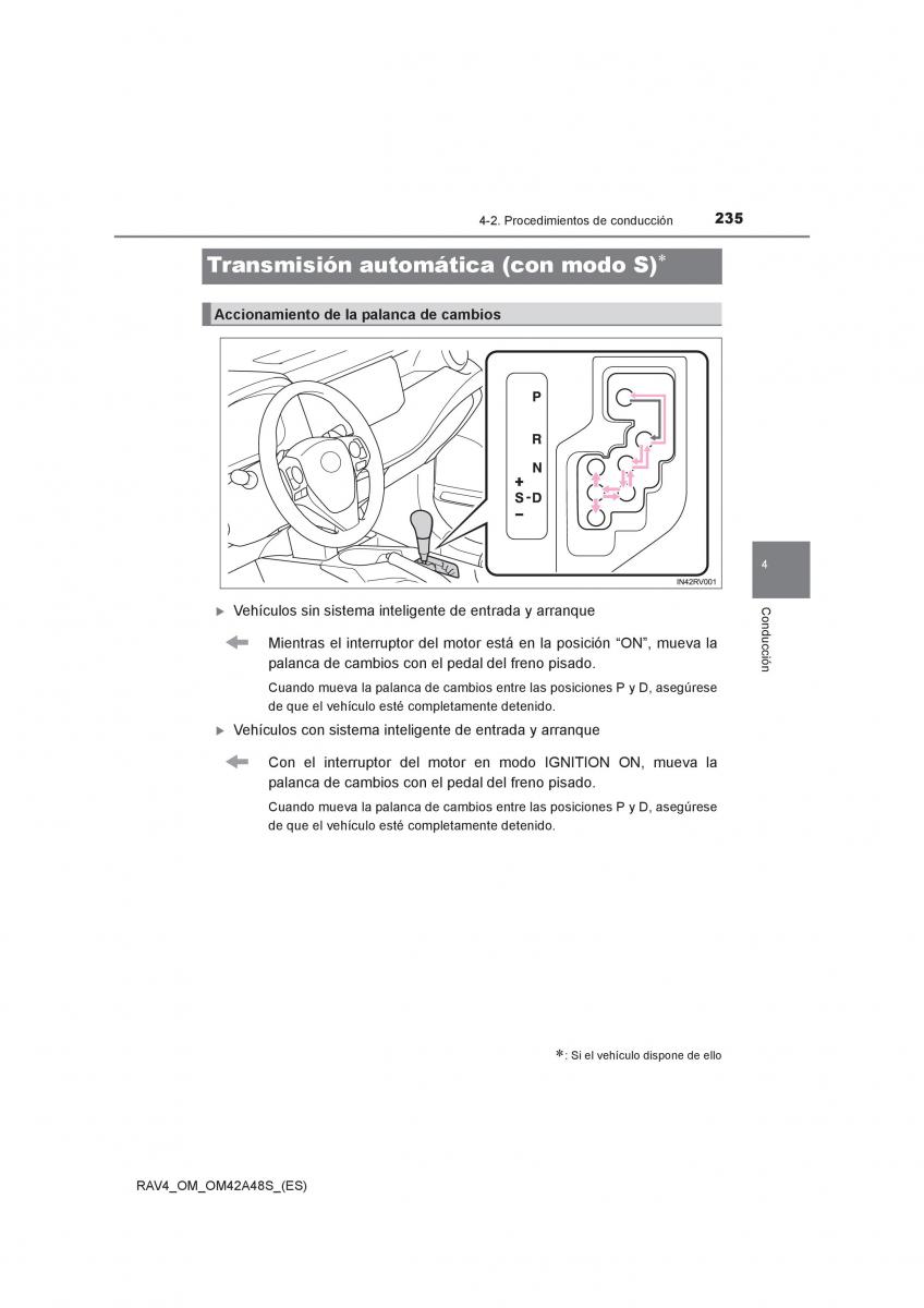 Toyota RAV4 IV 4 manual del propietario / page 235