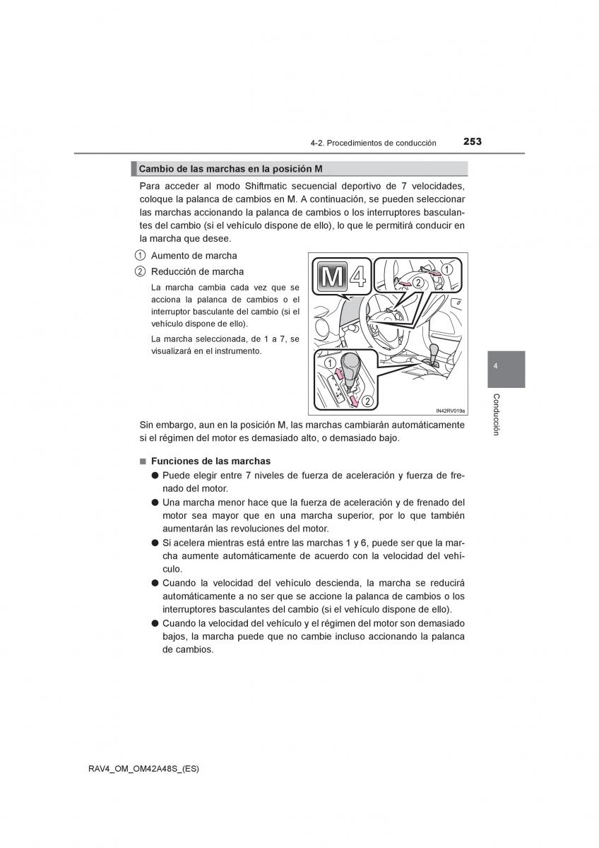 Toyota RAV4 IV 4 manual del propietario / page 253