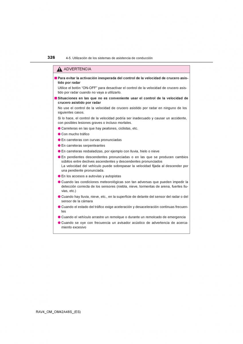 Toyota RAV4 IV 4 manual del propietario / page 326