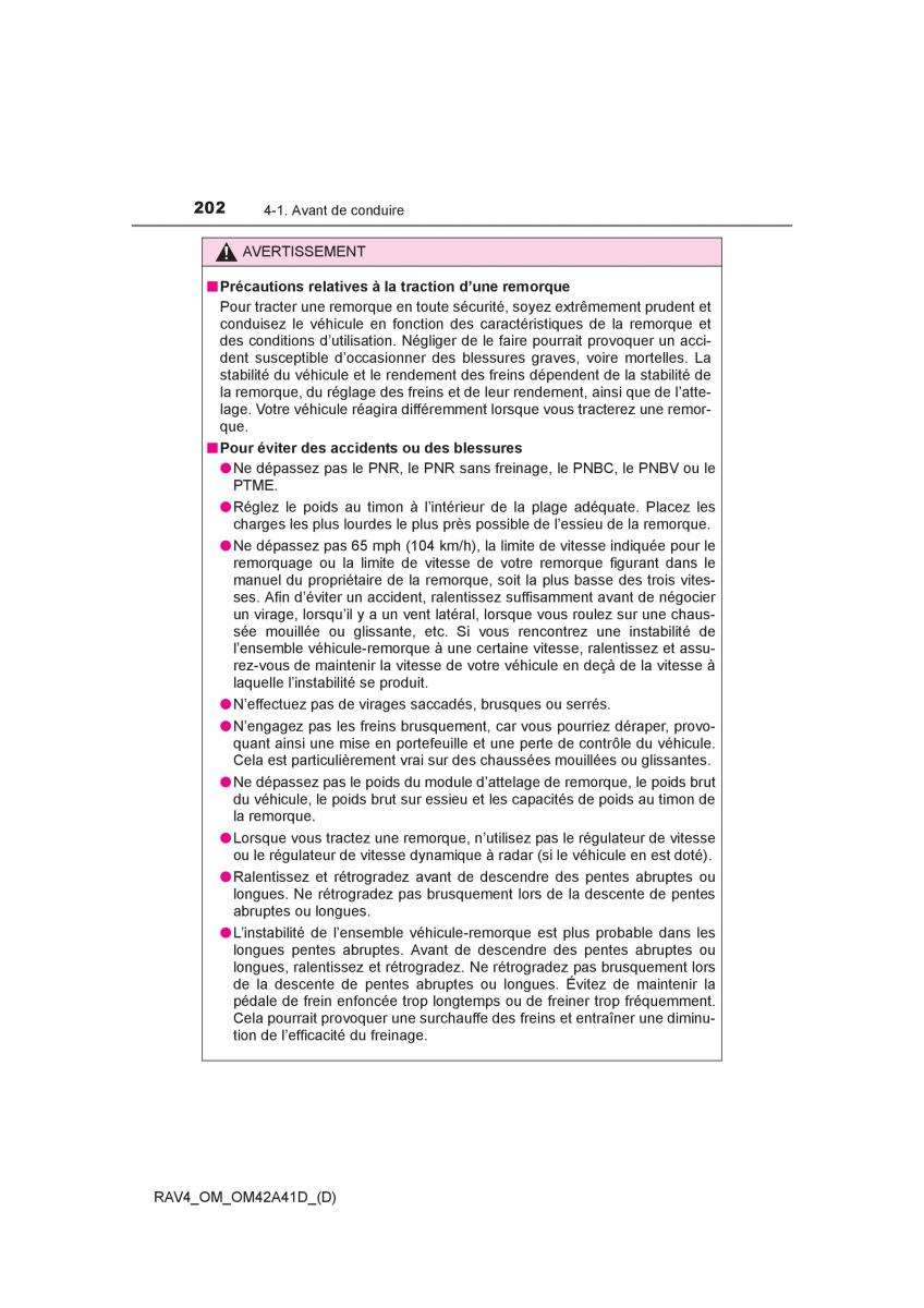 Toyota RAV4 IV 4 manuel du proprietaire / page 203