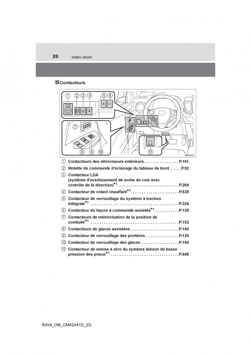 manual  Toyota RAV4 IV 4 manuel du proprietaire / page 21
