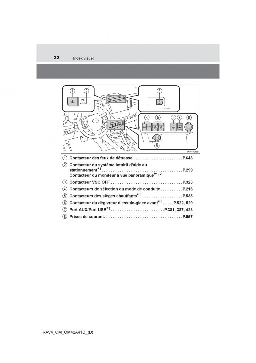 Toyota RAV4 IV 4 manuel du proprietaire / page 23