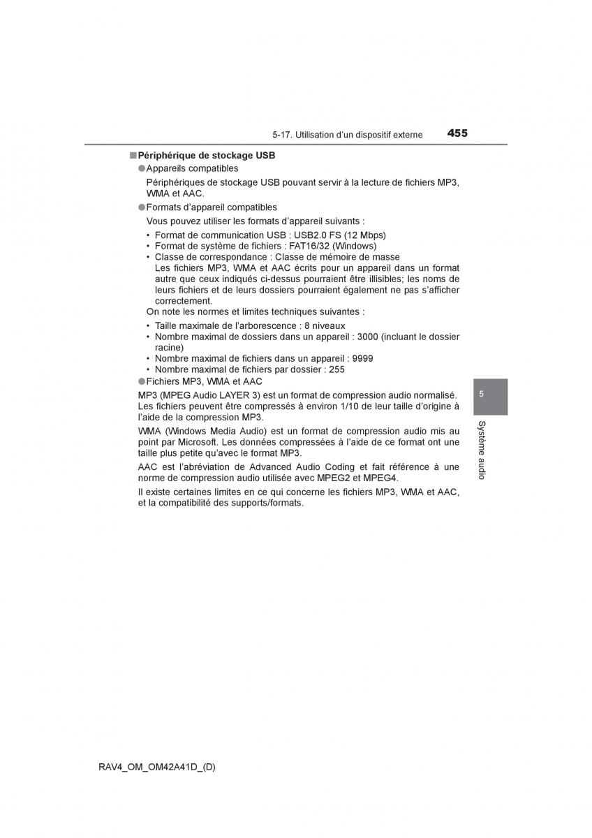 Toyota RAV4 IV 4 manuel du proprietaire / page 456