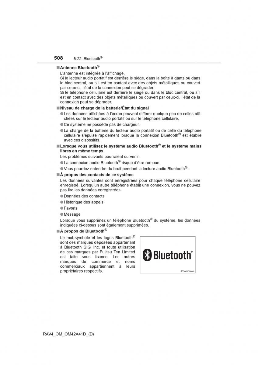 Toyota RAV4 IV 4 manuel du proprietaire / page 509