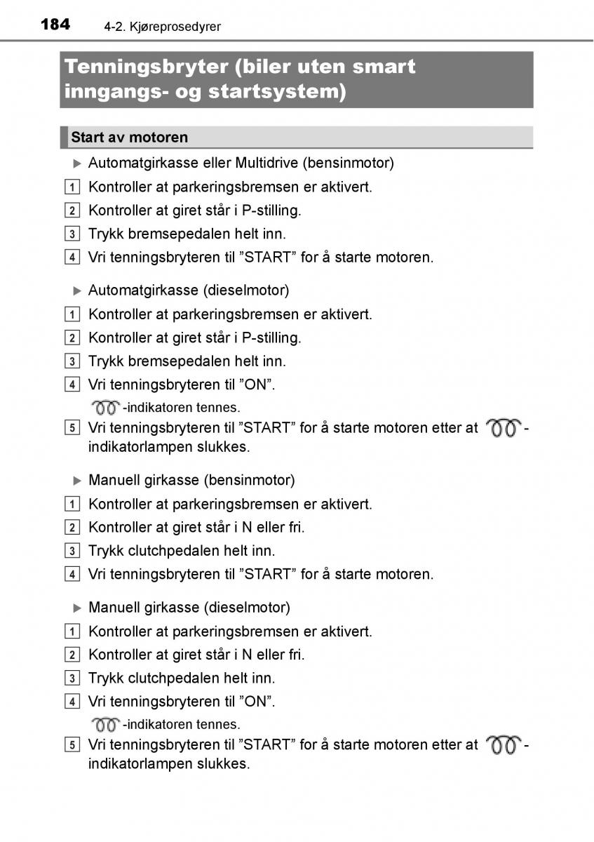 Toyota RAV4 IV 4 bruksanvisningen / page 186