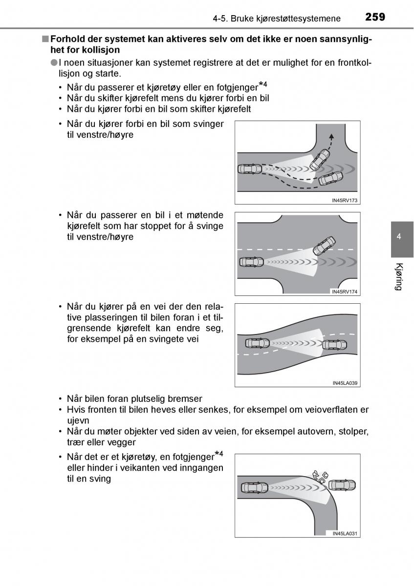 Toyota RAV4 IV 4 bruksanvisningen / page 261