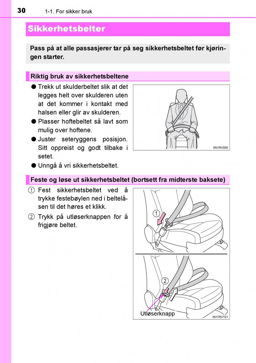 Toyota RAV4 IV 4 bruksanvisningen / page 32