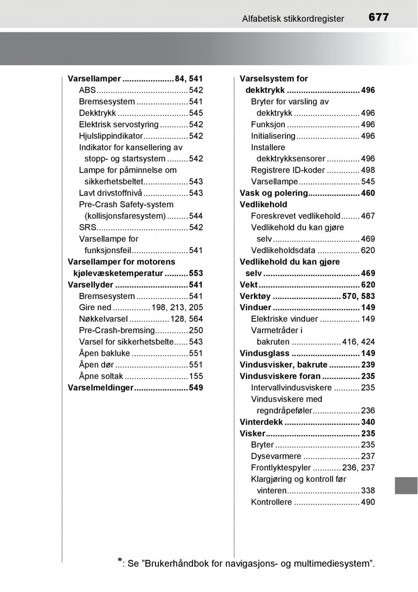 Toyota RAV4 IV 4 bruksanvisningen / page 679