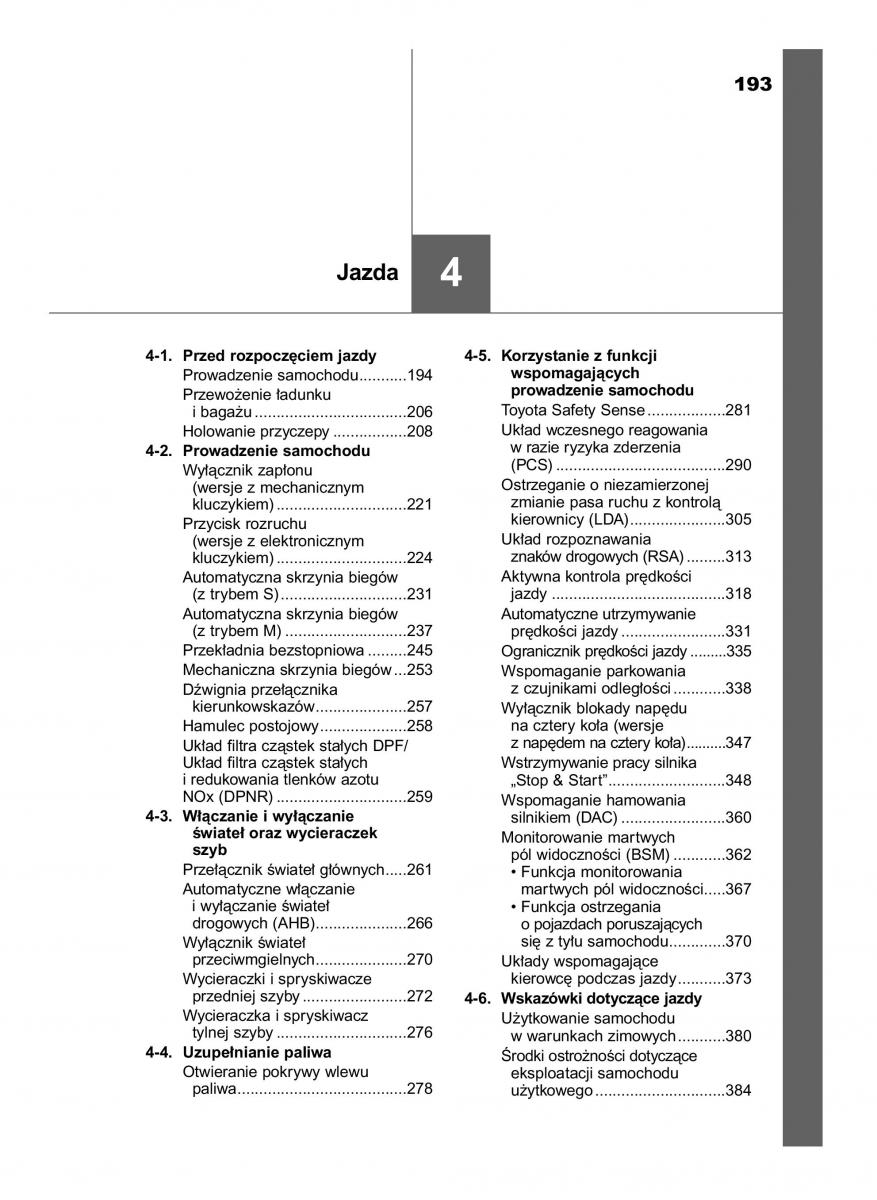 Toyota RAV4 IV 4 instrukcja / page 193