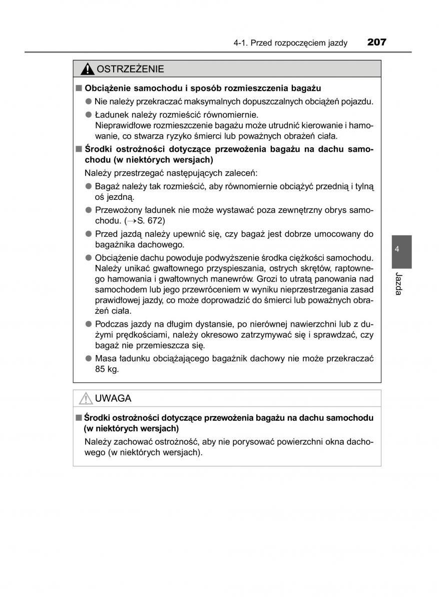 Toyota RAV4 IV 4 instrukcja obslugi / page 207