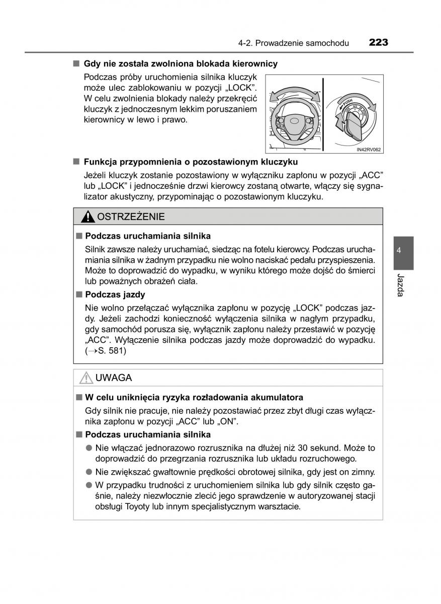 Toyota RAV4 IV 4 instrukcja / page 223